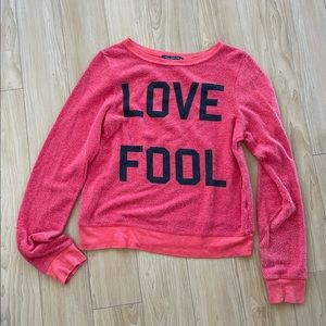 Wildfox Love Fool crew Sweater